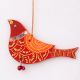 Handmade Wooden Bird Christmas Hanging for Home Decor - Red, Purple, Green, Blue